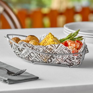 Clipper Mill by G.E.T. 4-80007 Stainless Steel Boat Basket - 9 1/2