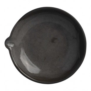 Off Grid Studio Gembrook from Steelite International 3.75 oz. Round Gray Stoneware Spouted Sauce Dish - 36/Case