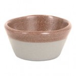 Front of the House Mezze® 3 oz. Sesame Two-Tone Round Porcelain Ramekin - 12/Case Front of the House Mezze® 3 oz. Sesame Two-Tone Round Porcelain Ramekin - 12/Case