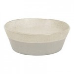 Front of the House Mezze® 3 oz. Sesame Two-Tone Round Porcelain Ramekin - 12/Case Front of the House Mezze® 3 oz. Sesame Two-Tone Round Porcelain Ramekin - 12/Case