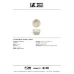 Front of the House Mezze® 3 oz. Sesame Two-Tone Round Porcelain Ramekin - 12/Case Front of the House Mezze® 3 oz. Sesame Two-Tone Round Porcelain Ramekin - 12/Case