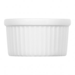 Bauscher Luzifer from BauscherHepp 5.1 oz. Bright White Round Fluted Porcelain Ramekin - 36/Case