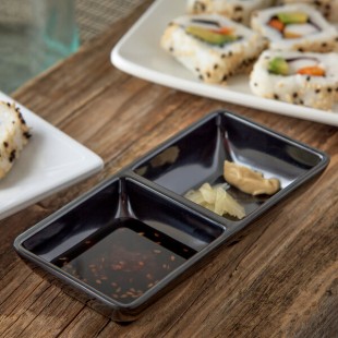 Carlisle 086203 4 oz. Black Double Melamine Ramekin - 24/Case Carlisle 086203 4 oz. Black Double Melamine Ramekin - 24/Case