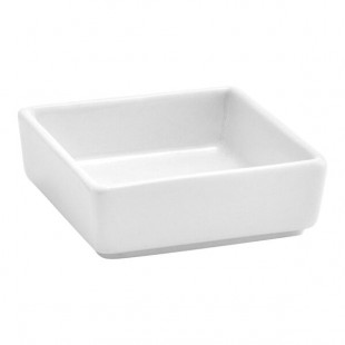 Front of the House Mod 2.5 oz. Bright White Square Porcelain Ramekin - 24/Case Front of the House Mod 2.5 oz. Bright White Square Porcelain Ramekin - 24/Case