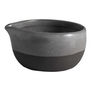 Off Grid Studio Gembrook from Steelite International 4 oz. Round Gray Stoneware Spouted Ramekin - 36/Case