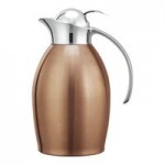 Service Ideas Nicollet 20 oz. Brushed Stainless Steel Insulated Carafe / Server with Flip Top Lid NIC06BS Service Ideas Nicollet 20 oz. Brushed Stainless Steel Insulated Carafe / Server with Flip Top Lid NIC06BS