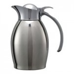 Service Ideas Nicollet 20 oz. Brushed Stainless Steel Insulated Carafe / Server with Flip Top Lid NIC06BS Service Ideas Nicollet 20 oz. Brushed Stainless Steel Insulated Carafe / Server with Flip Top Lid NIC06BS