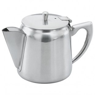 Vollrath 46370 10 oz. Mirror Finished Stainless Steel Coffee / Tea Server with Hollow Handle