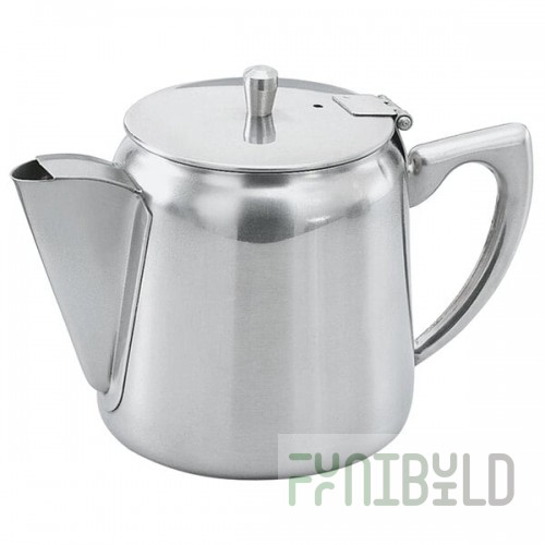 Vollrath 46370 10 oz. Mirror Finished Stainless Steel Coffee / Tea Server with Hollow Handle