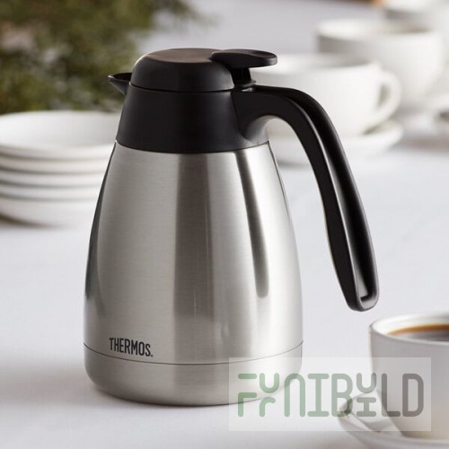 Thermos FN357 1 Liter Stainless Steel Vacuum Insulated Carafe with Push Button by Arc Cardinal