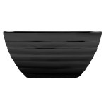 Vollrath 4763760 Double Wall Square Beehive 8.2 Qt. Serving Bowl - Black Black