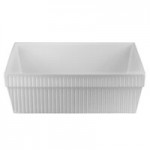 TableCraft CW1470N 2 Qt. Natural Cast Aluminum Square Condiment Bowl TableCraft CW1470N 2 Qt. Natural Cast Aluminum Square Condiment Bowl