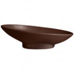 G.E.T. Enterprises BO204LT Bugambilia 1.4 Qt. Classic Textured Finish Latte Resin-Coated Aluminum Deep Large Oval Sphere