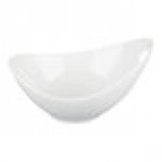 10 Strawberry Street WTR-10FBWL Whittier 34 oz. White Porcelain Serving Bowl with Cut Outs - 12/Case
