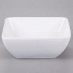 10 Strawberry Street WTR-10FBWL Whittier 34 oz. White Porcelain Serving Bowl with Cut Outs - 12/Case