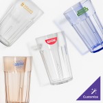 Cambro NT10152 Newport 10 oz. Clear Customizable SAN Plastic Tumbler - 36/Case Cambro NT10152 Newport 10 oz. Clear Customizable SAN Plastic Tumbler - 36/Case