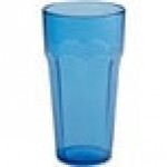 Choice 16 oz. Blue Plastic Paneled Tumbler - 12/Pack Choice 16 oz. Blue Plastic Paneled Tumbler - 12/Pack