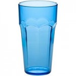 Choice 16 oz. Blue Plastic Paneled Tumbler - 12/Pack Choice 16 oz. Blue Plastic Paneled Tumbler - 12/Pack