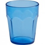 Choice 16 oz. Blue Plastic Paneled Tumbler - 12/Pack Choice 16 oz. Blue Plastic Paneled Tumbler - 12/Pack