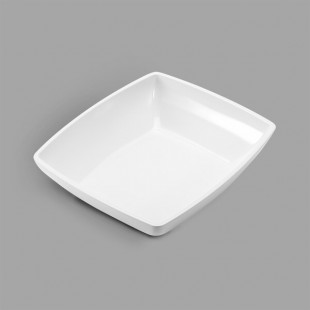 Delfin from Steelite International DFBRC1311ME020 Metro White 136 oz. Rectangular Melamine Bowl Delfin from Steelite International DFBRC1311ME020 Metro White 136 oz. Rectangular Melamine Bowl