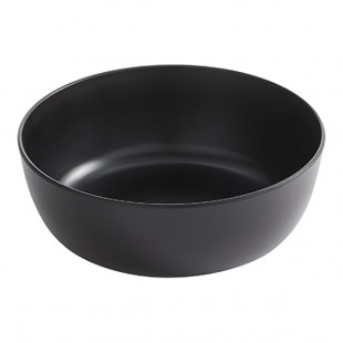 American Metalcraft Ani 67 oz. Black Round Melamine Serving Bowl - 6/Case American Metalcraft Ani 67 oz. Black Round Melamine Serving Bowl - 6/Case