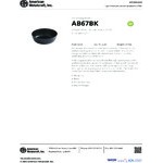 American Metalcraft Ani 67 oz. Black Round Melamine Serving Bowl - 6/Case American Metalcraft Ani 67 oz. Black Round Melamine Serving Bowl - 6/Case