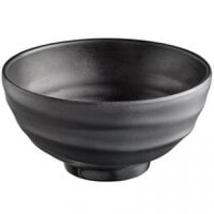 Thunder Group 3706TM Tenmoku Black 14 oz. Round Melamine Wave Rice Bowl - 12/Case Thunder Group 3706TM Tenmoku Black 14 oz. Round Melamine Wave Rice Bowl - 12/Case