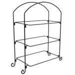 American Metalcraft IS13 Ironworks Three-Tier Rectangular Display Stand