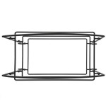 American Metalcraft IS13 Ironworks Three-Tier Rectangular Display Stand