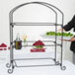American Metalcraft IS13 Ironworks Three-Tier Rectangular Display Stand