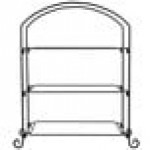 American Metalcraft IS13 Ironworks Three-Tier Rectangular Display Stand