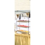 American Metalcraft IS13 Ironworks Three-Tier Rectangular Display Stand