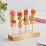 Acopa Mesa 14 Hole Natural Wood Skewer / Cake Pop Holder Acopa Mesa 14 Hole Natural Wood Skewer / Cake Pop Holder