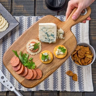 TableCraft ACAMBB1507 Acacia Wood Display Bread Board - 10 1/2