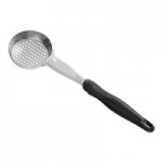 Vollrath 6412320 Jacob's Pride® 3 oz. Black Solid Oval Spoodle® Portion Spoon