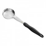 Vollrath 6412520 Jacob's Pride® 5 oz. Black Solid Oval Spoodle® Portion Spoon
