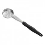 Vollrath 6412520 Jacob's Pride® 5 oz. Black Solid Oval Spoodle® Portion Spoon