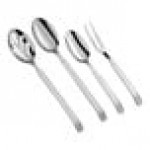 Acopa Skyscraper 4-Piece 18/8 Stainless Steel Extra Heavy Weight Serving Utensils Set