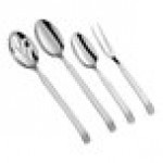 Acopa Skyscraper 4-Piece 18/8 Stainless Steel Extra Heavy Weight Serving Utensils Set