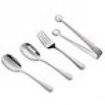 Acopa Skyscraper 4-Piece 18/8 Stainless Steel Extra Heavy Weight Serving Utensils Set