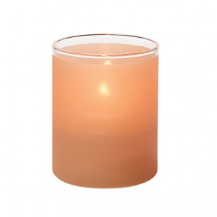 Hollowick 5176STC Satin Terra Cotta Glass Cylinder Tealight Hollowick 5176STC Satin Terra Cotta Glass Cylinder Tealight