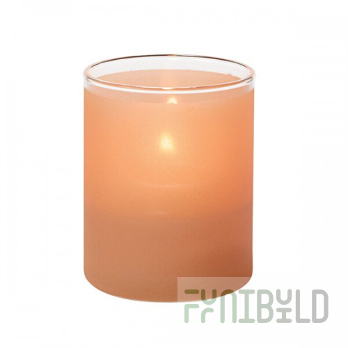 Hollowick 5176STC Satin Terra Cotta Glass Cylinder Tealight
