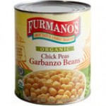 Furmano's 110 oz. Pouch Organic Chick Peas (Garbanzo Beans) - 6/Case Furmano's 110 oz. Pouch Organic Chick Peas (Garbanzo Beans) - 6/Case