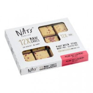 Nats Rawline Plant-Based Vegan Passion Fruit and Raspberry Raw Cake Square Duo Pack 4.6 oz. - 12/Case Nats Rawline Plant-Based Vegan Passion Fruit and Raspberry Raw Cake Square Duo Pack 4.6 oz. - 12/Case