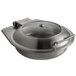 Rosseto SM289 Multi-Chef Diamond 6.3 Qt. Brushed Stainless Steel Round Chafer with Lid Rosseto SM289 Multi-Chef Diamond 6.3 Qt. Brushed Stainless Steel Round Chafer with Lid