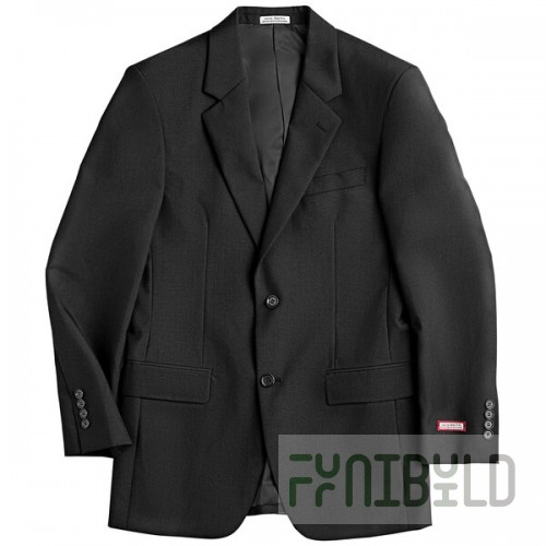 National Patrol by Henry Segal Men's Customizable Black Suit Jacket - 34
