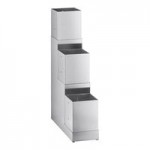 ServSense Magnetic Stainless Steel Flatware Labels for Self-Service Station Organizers - 6/Pack