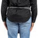 Uncommon Chef 3129 Black Cat Customizable Denim Ardor Waist Apron with Black Webbing and 3 Pockets - 18