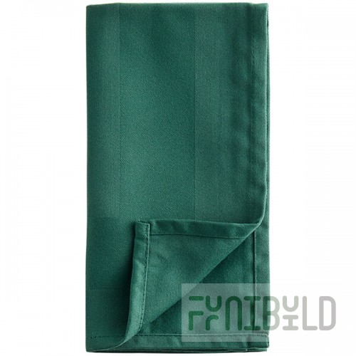 Oxford Forest Green 100% Spun Polyester Satin Band Cloth Napkins, 20
