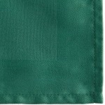 Oxford Forest Green 100% Spun Polyester Satin Band Cloth Napkins, 20 Oxford Forest Green 100% Spun Polyester Satin Band Cloth Napkins, 20
